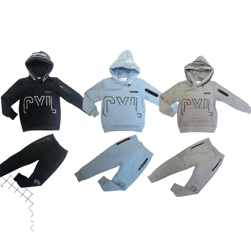 TTC LIAM Boys CXL Hoodie Tracksuit Zip Pockets
