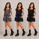 TTC 280 Girls Bow And Frill Detail School Playsuit