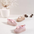 TTC 20409 Girls Bow Detail Outdoor Slipper Shoes
