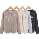 TTC LOTTIE Girls Bow Detail Sequin Cardigan