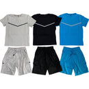 TTC JACK Boys T-Shirt And Shorts Set With Cargo Pockets