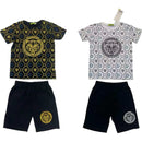 TTC ADAM Boys Diamante Tiger Print T-Shirt And Shorts Set