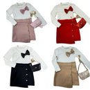 TTC LOTTIE-MAE Dress With Sparkly Bow And Matching Bag