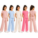 TTC 208 Girls 2 Piece Back Tie Top and Trouser Set