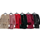 TTC WILLOW Girls Sparkly Sequin Dress With Matching Bag