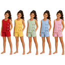 TTC 5718 Girls Triple Bow Short Set