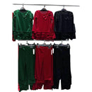 TTC KIMBERLEY Velvet Diamante Bow Detail Set