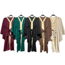 TTC Fatima Girls Butterfly Abaya With Gold Detailing And Belt