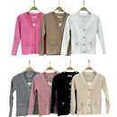 TTC TAIYAH Cardigan With Geometric Detailing Popper Buttons