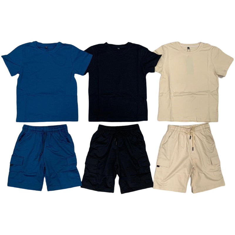 TTC MASON Boys T-Shirt And Shorts Set Cargo Style
