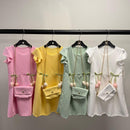 TTC 9079 Girls Tulip Flower Detail Dress