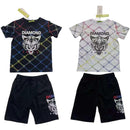 TTC LUCAS Boys Diamante Tiger Print T-Shirt And Shorts Set