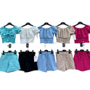 Girls Top And Short Set With Bow Detail 2460