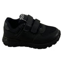 Kids Black Velcro Trainers PE School CF-25
