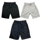 Kids 3 Pack Plain Shorts Black, Navy And Grey