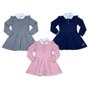 Girls Long Sleeve Polo Dress CL-114