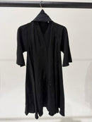 TTC NABILA Girls Closed Button Up Abaya With Diamante Detailing