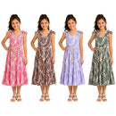 TTC 70788 Girls Leaf Print Sleeveless Dress