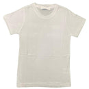 Plain T-Shirt Boys Girls Kids Short Sleeve Tee School Childrens Cotton