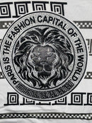 Boys Kids T-Shirt Shorts Set Diamante Lion Print Fashion Summer Top And Short Set.