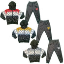 Boys Kids Tiger Chain Print Tracksuit Jacket Joggers Jogging Bottoms Sports Gym.