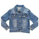 Girls Kids Denim Jacket Fashion Jean Coat Summer Blue.