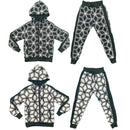 Boys Kids Tracksuit Jacket Joggers Set Jogging Bottoms Printed Sports Outfit Gym.