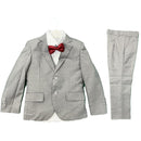 Boys Suits 5 Piece Basic Plain Wedding Page Boy Party Prom Suit Formal Kids Set