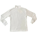 Kids Plain Long Sleeve Top Boys Girls T-Shirt Thick Cotton Stretch Polo Neck