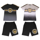 Boys T-Shirt And Shorts Set Tiger Print Two Tone (F131)