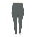 Ladies Leggings Thermal Plain Warm Thick Winter Fleece High Waist.