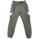 Boys Joggers Zip Pocket Kids Cotton Sports Jogging Tracksuit Bottoms Reflective Gym