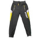 Boys Joggers Zip Pocket Kids Cotton Sports Jogging Tracksuit Bottoms Reflective Gym PE