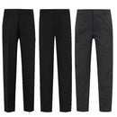 Boys Slim Leg School Trousers Ex Store Adjustable Waist