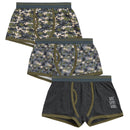 Boys Boxers Pants Shorts 3 Pack Kids Cotton Underwear Briefs Camo