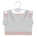 Girls Crop Top Brief Set First Bra Knickers Cotton Bralette Kids