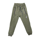 Boys Joggers Zip Pocket Plain Stretch Cotton Jogging Bottoms Tracksuit Kids Girls