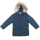 Boys Kids Coat Jacket Winter Hooded Parka Warm Padded Puffer Fur Hood.