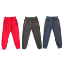 Boys Kids Plain Zip Pocket Jogging Sports Tracksuit Bottoms Joggers PE School.