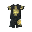 Boys Lion Print Short Set Outfit
