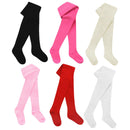 Baby Girls Kids Tights Cotton Rich Plain Knitted Winter Warm Thick.