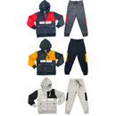 Boys Tracksuit Cotton Jacket Jogging Bottoms Set Outfit Panel Kids Reflective