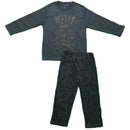 Boys Kids Pyjamas Long Sleeve Top Bottom Set Nightwear Motorbike Cotton Fleece
