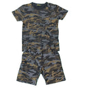 Boys Kids T-Shirt Shorts Set Camo Camouflage Army Fashion Summer Top Short Set.