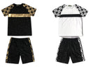 Boys Aztec Print Short Set With Stripe
