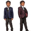 Boys Suits 5 Piece Wedding Page Boy Party Prom Suit Formal Kids Tuxedo
