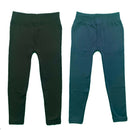 Girls Kids Leggings Thermal Plain School Warm Thick Winter Fleece.