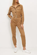 Womens Cargo Jumpsuit All In One With Belt