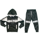Boys Kids Panel Tracksuit Jacket Joggers Jogging Bottoms Sport PE Gym Set Warm.