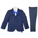 Boys Suits 5 Piece Basic Plain Wedding Page Boy Party Prom Suit Formal Kids Set